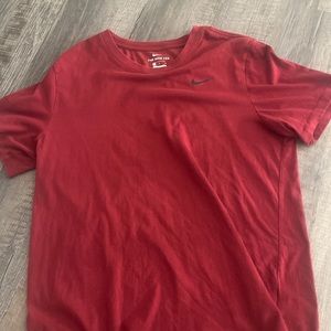 Maroon nike dri fit tee